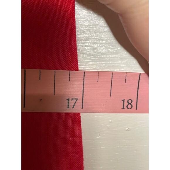 Vintage Jennifer Eden Red Sleeveless Maxi Dress Faux Button Slit High Neck 90s - Picture 14 of 16